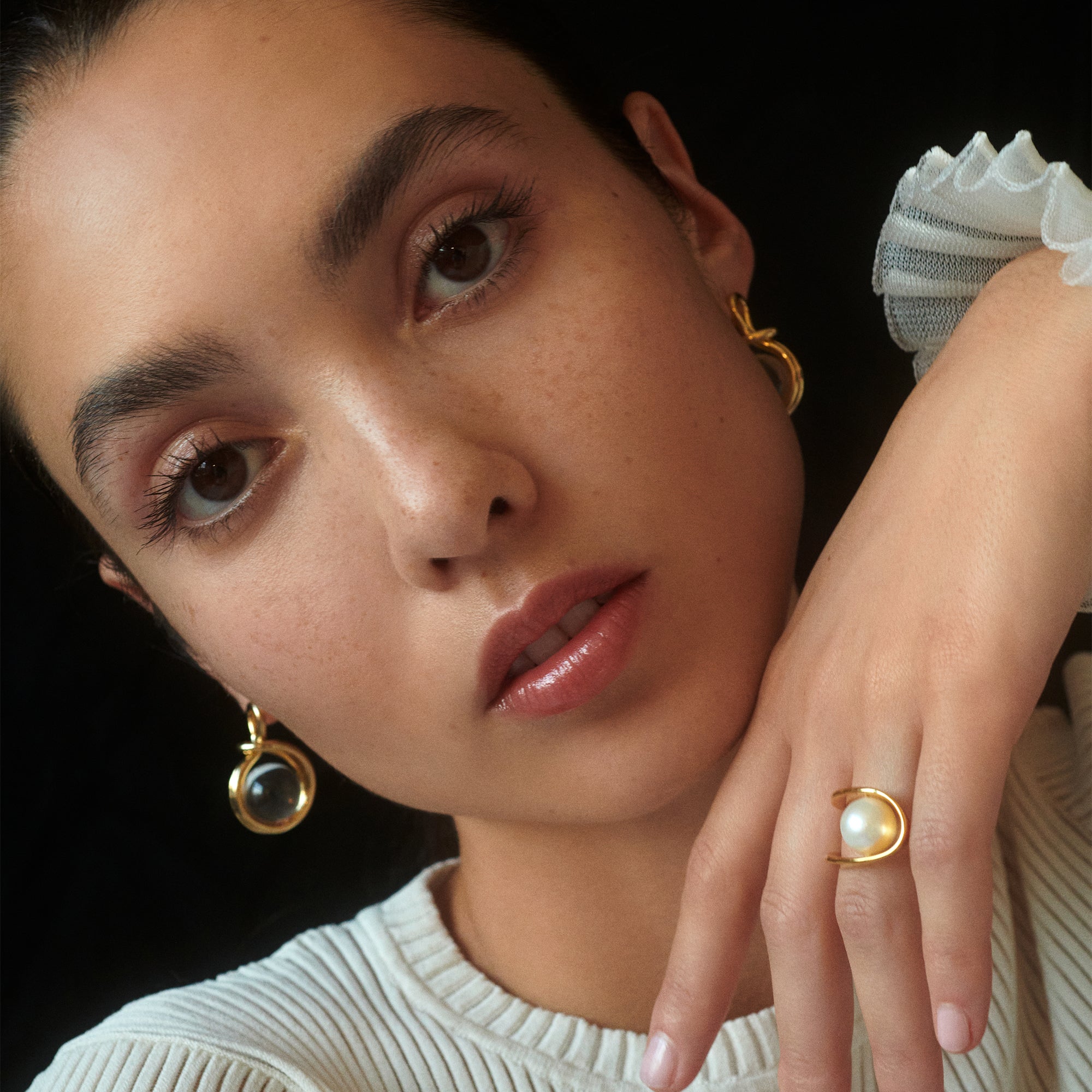 Pearl Raya Ring in Gold