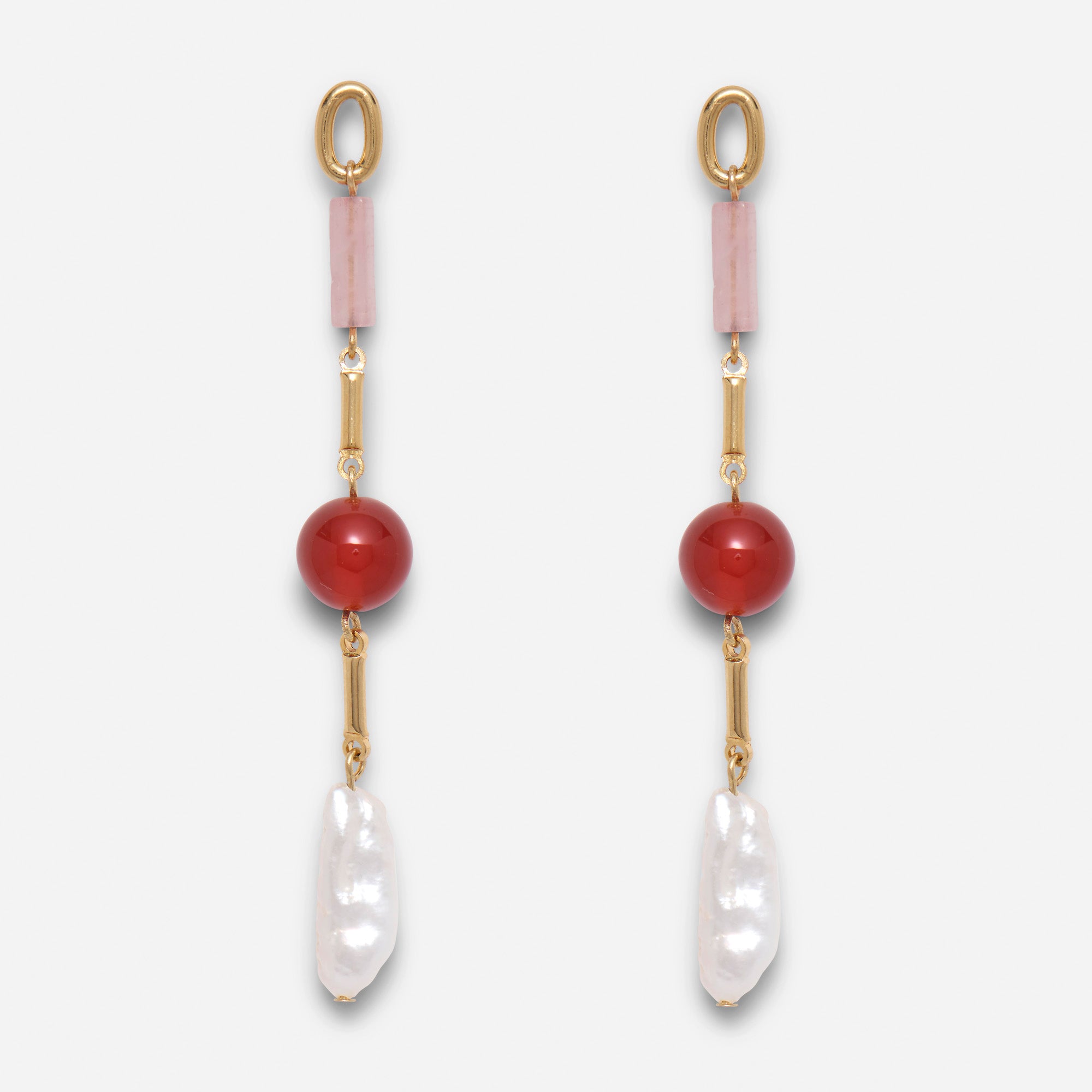 Roses Earrings in Gold
