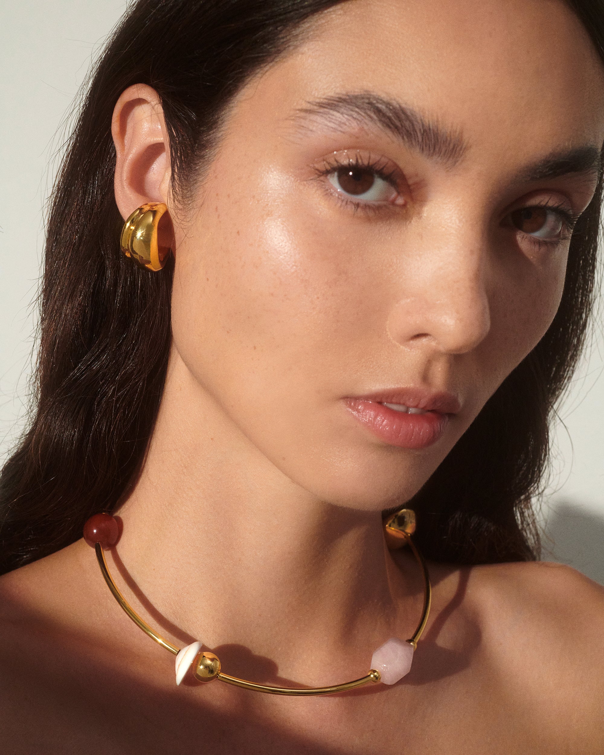 Roses Necklace in Gold