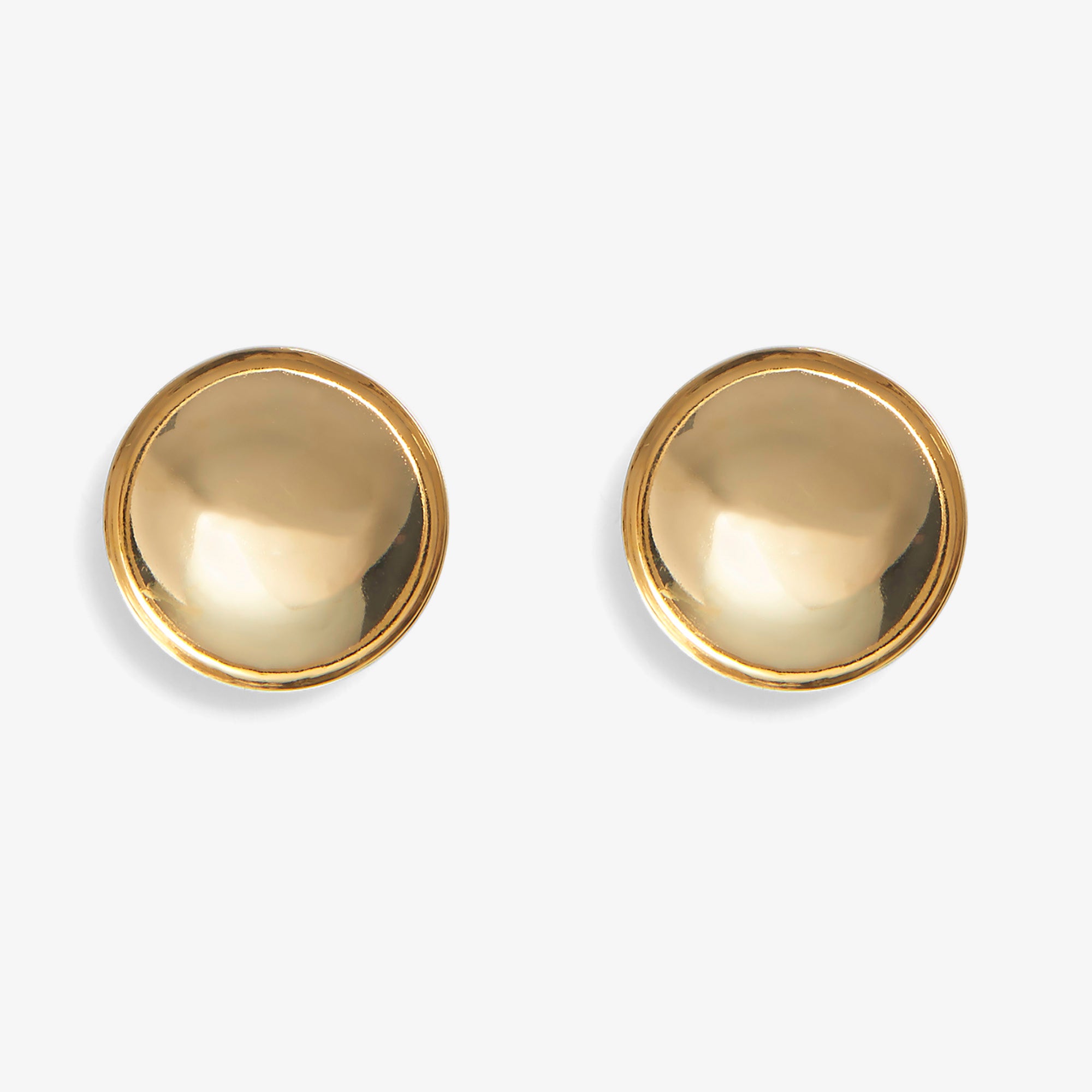 Saucer Earrings in Gold