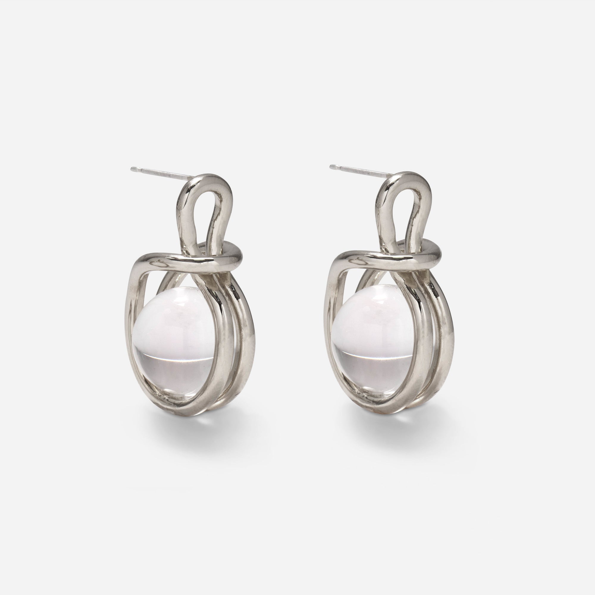 Sling Earrings in Silver