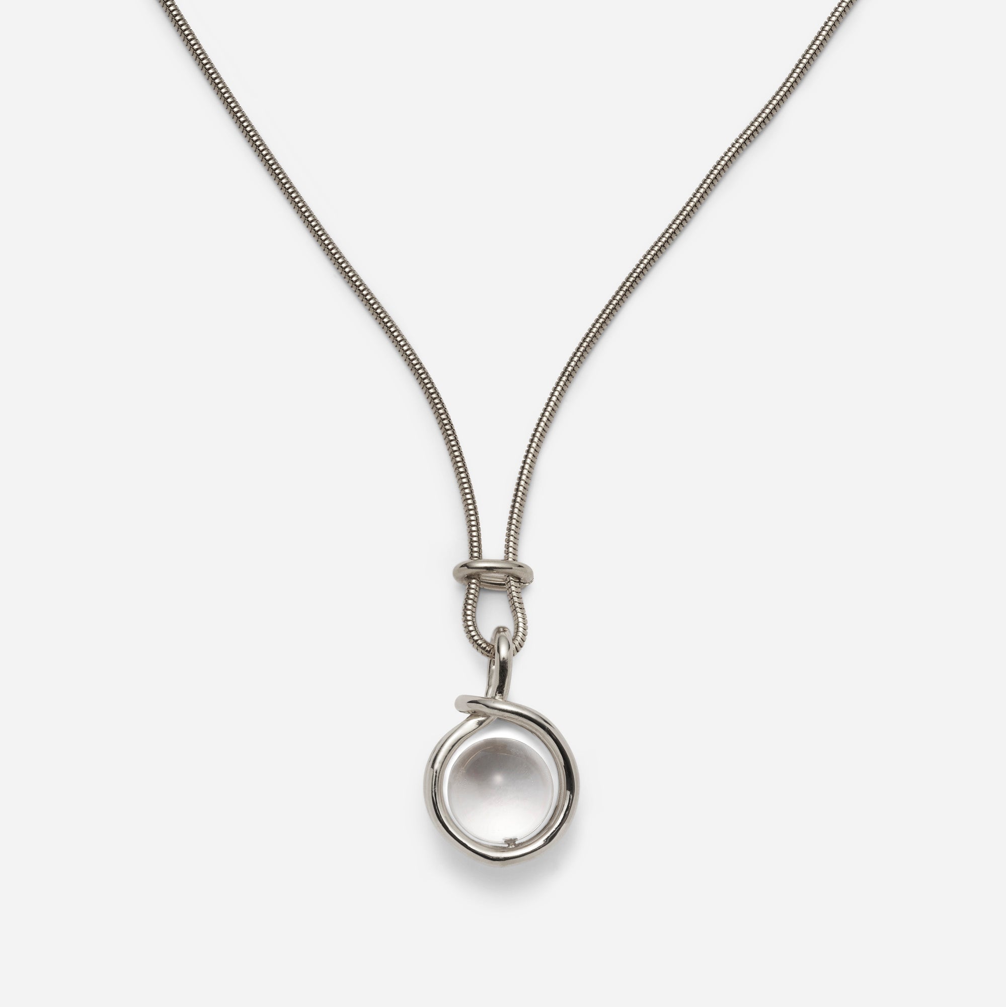 Sling Necklace in Silver