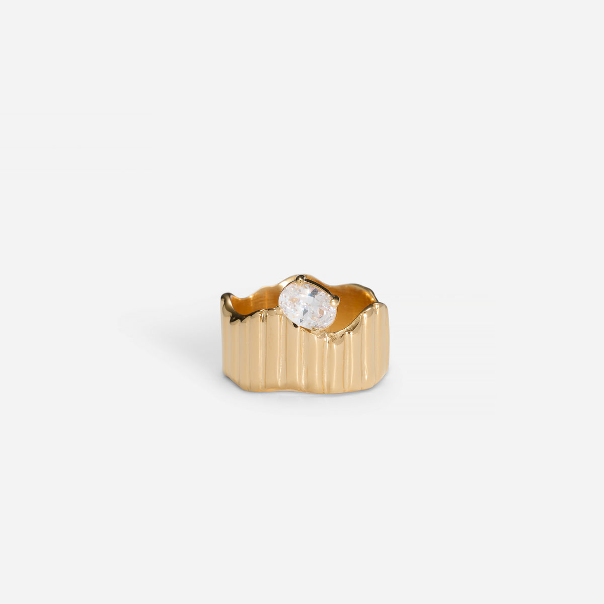 Strata Ring in Gold