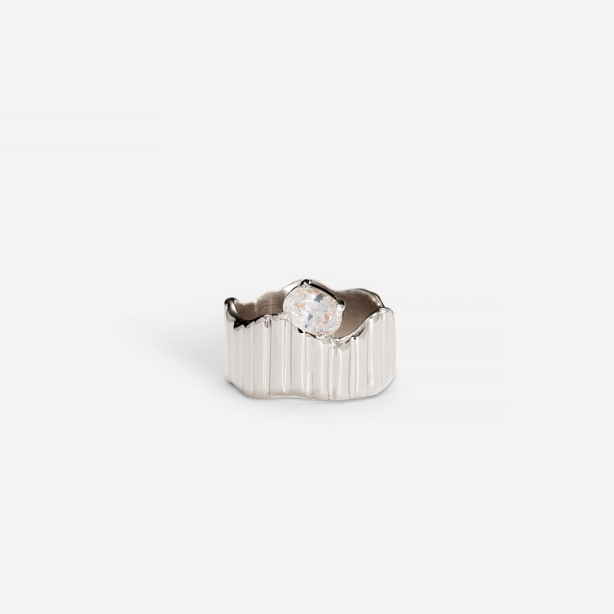 Strata Ring in Silver