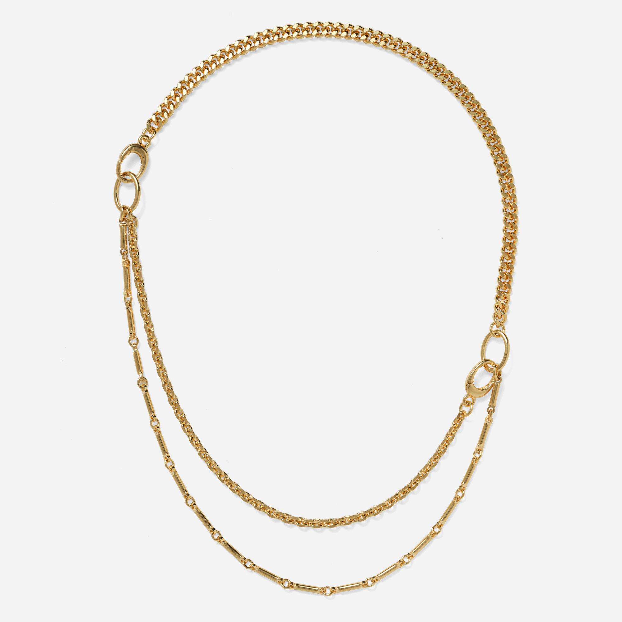 Triplet Necklace in Gold