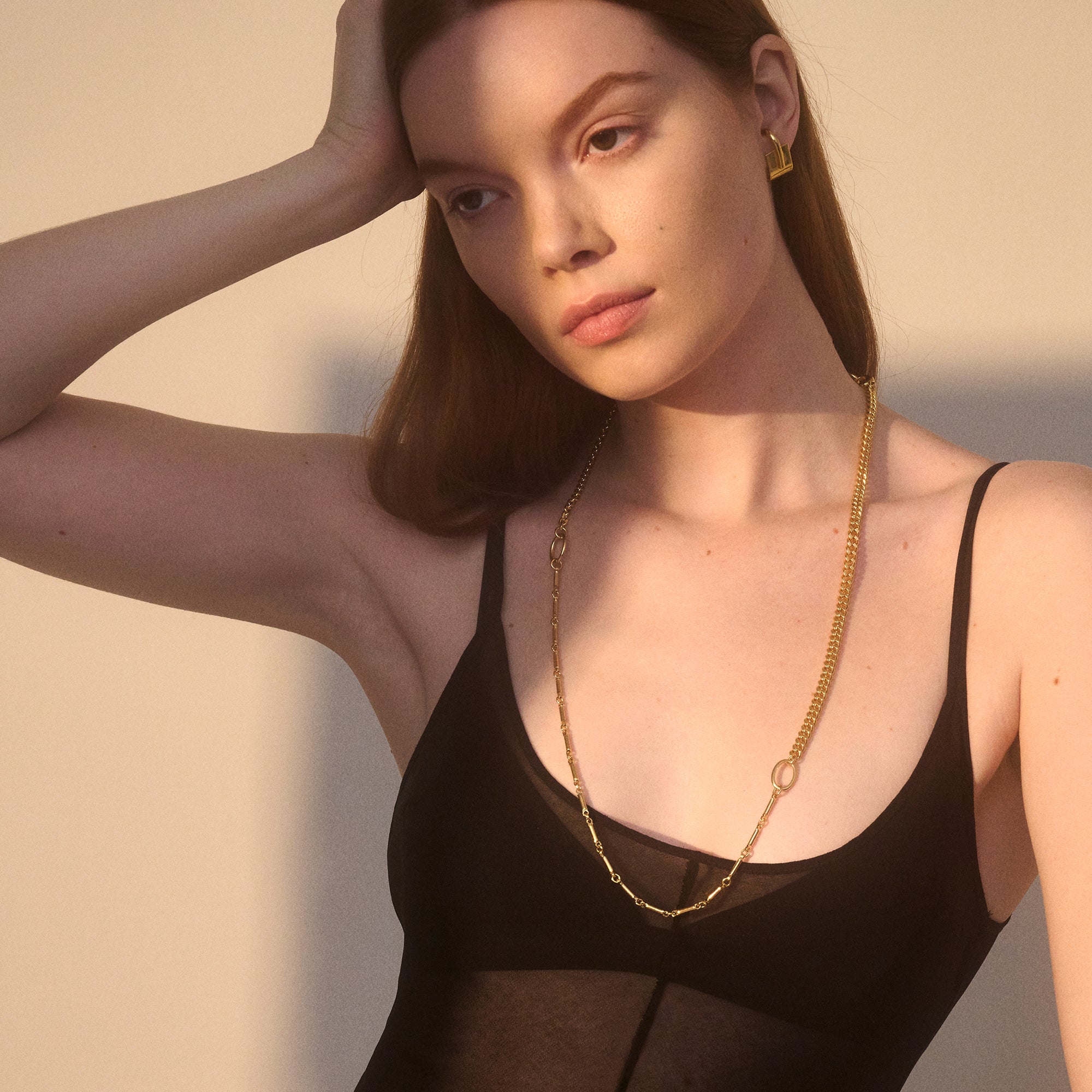 Triplet Necklace in Gold