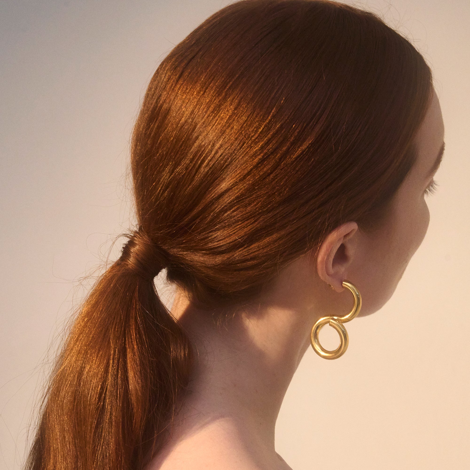 Whirl Earrings in Gold