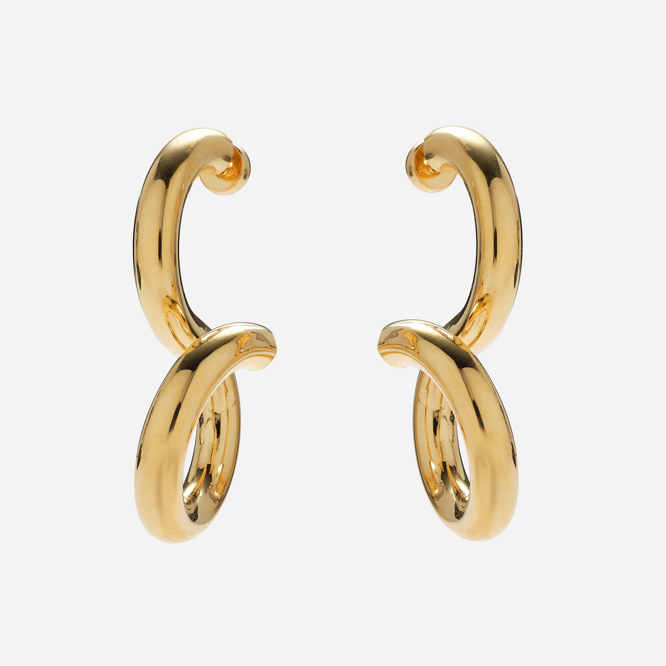 Whirl Earrings in Gold