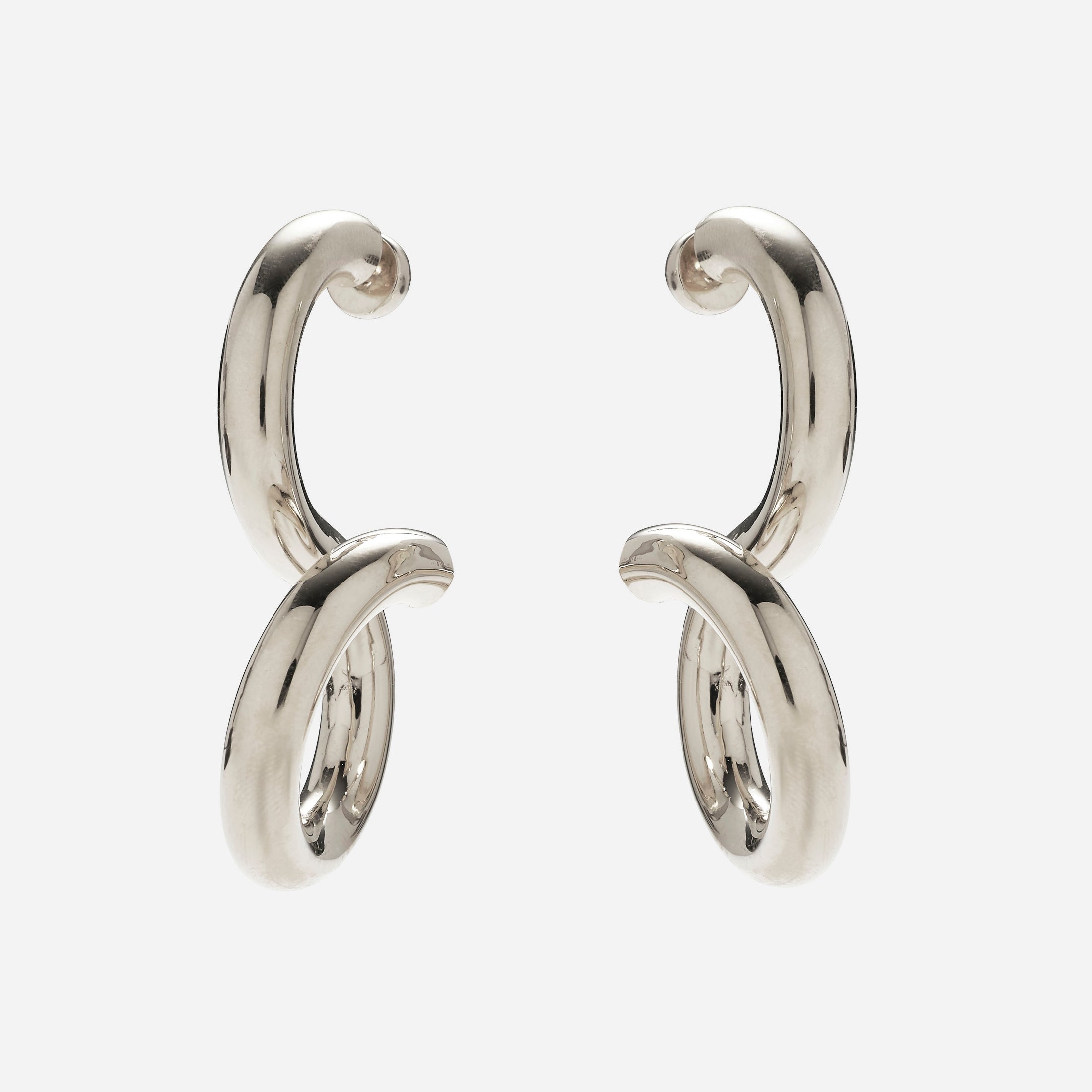 Whirl Earrings in Silver