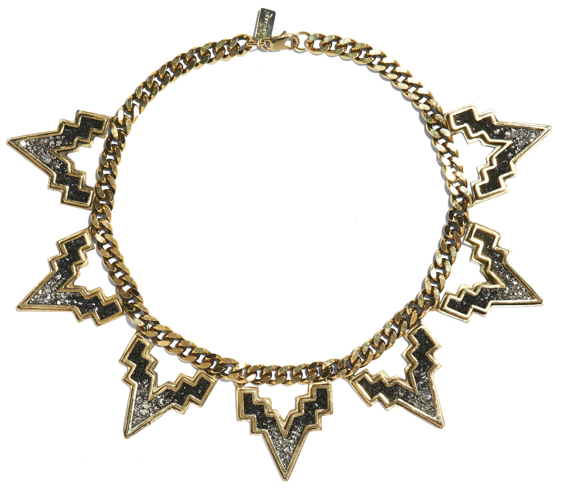 V Chain Choker Gold