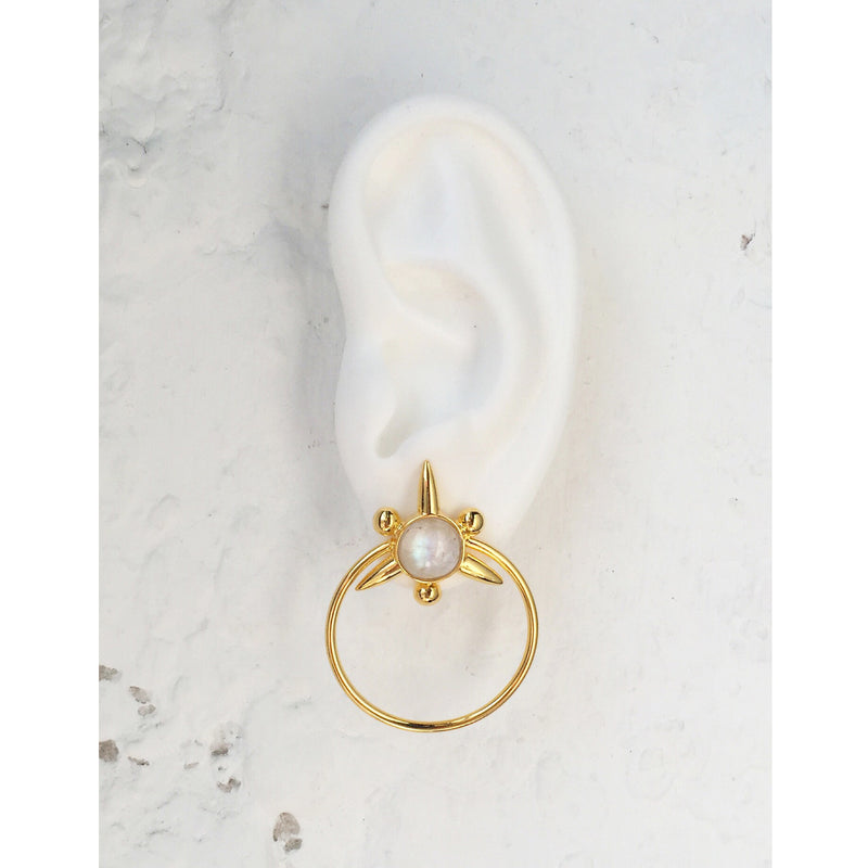Lady Grey Jewelry Astraea Hoops in Gold