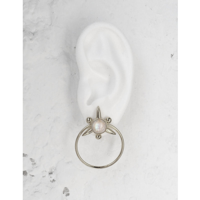 Lady Grey Jewelry Astraea Hoops in Silver