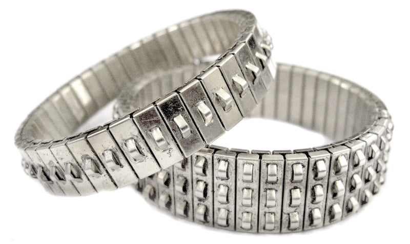 Banded Bracelets in Silver