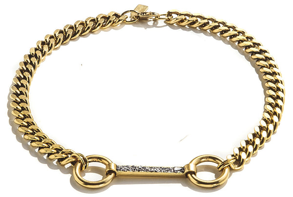 Lady Grey Jewelry Gold Bridle Chain Necklace