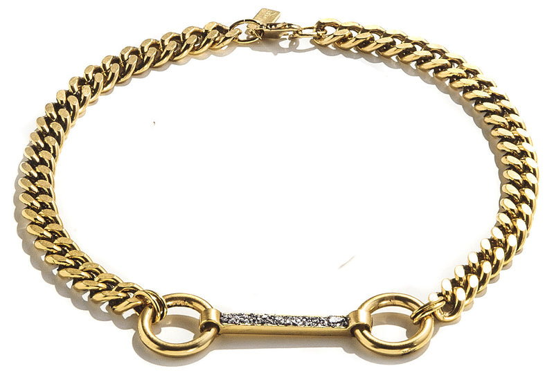 Lady Grey Jewelry Gold Bridle Chain Necklace