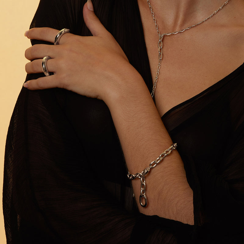 Loupe Bracelet in Silver