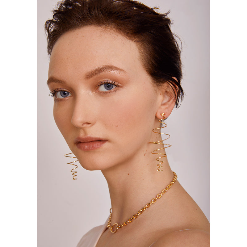 Coil Earring in Gold
