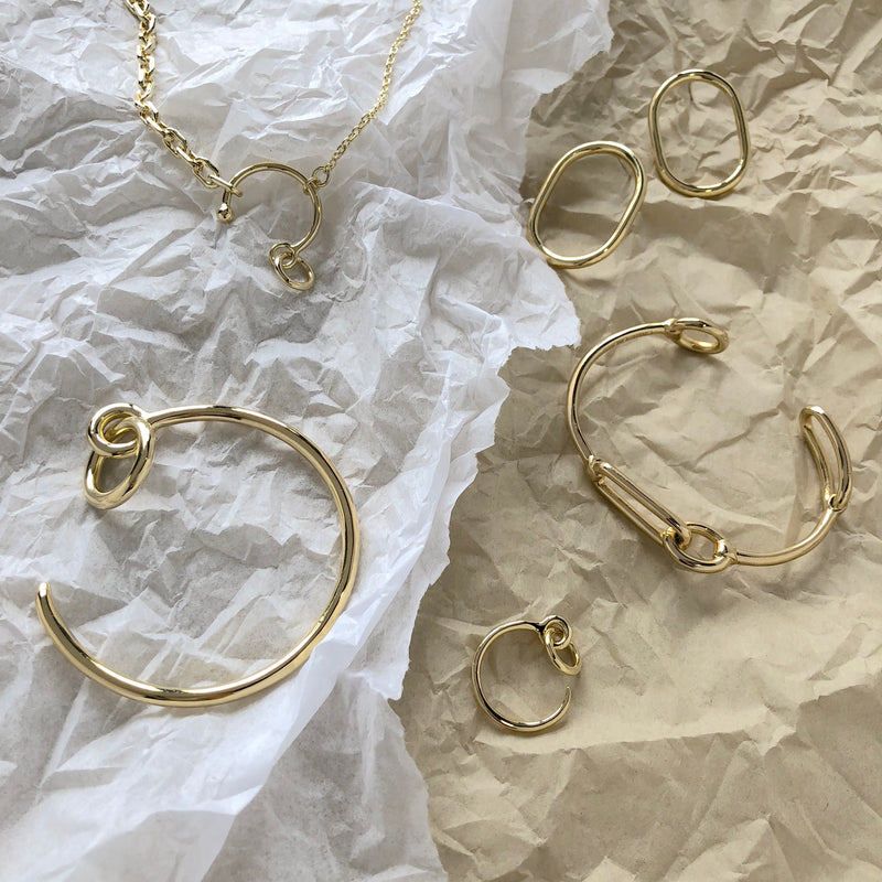 Eyelet Necklace in Gold