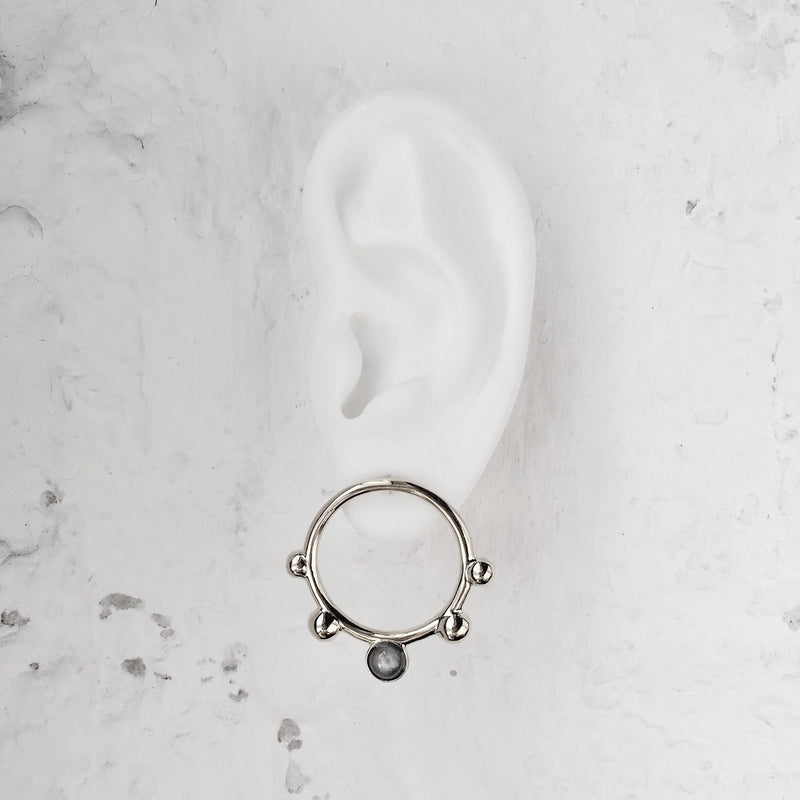Moonrise Earring in Silver