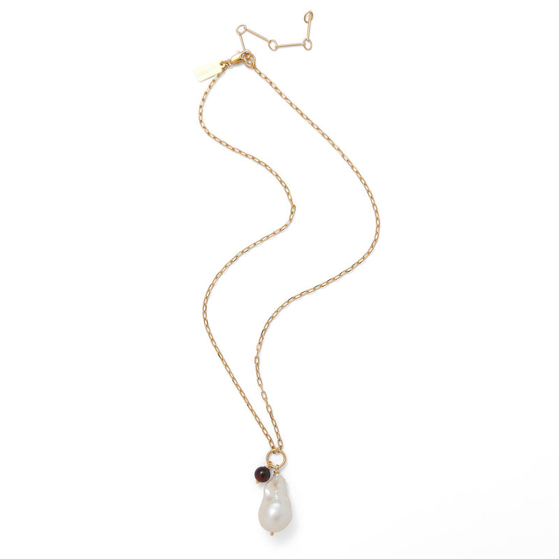 Baroque Duo Necklace in Gold
