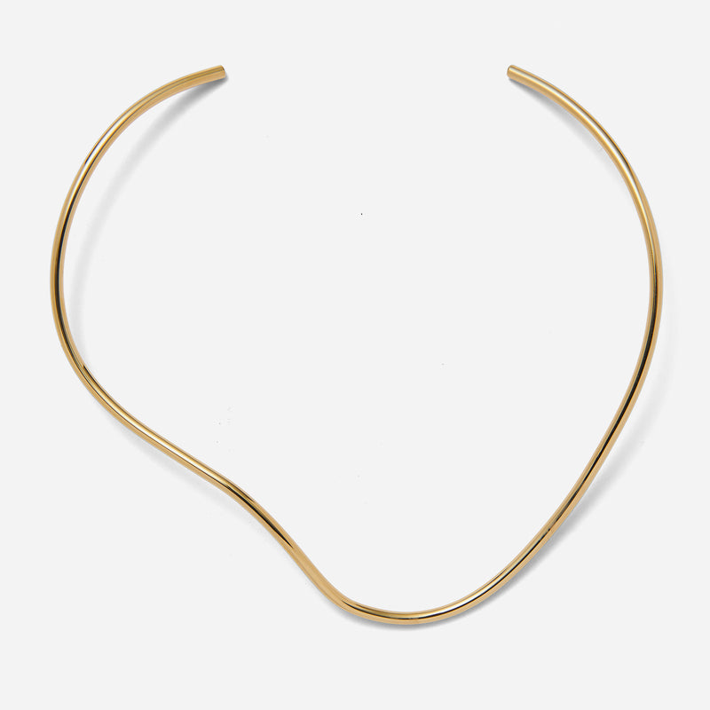 Lady Grey Curve Collar in Gold