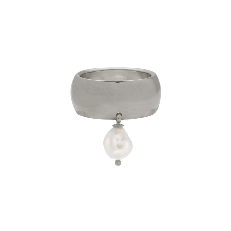 Lady Grey Drift Ring in Rhodium