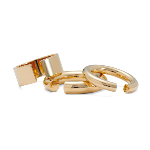 Fracture Ring Set in Gold