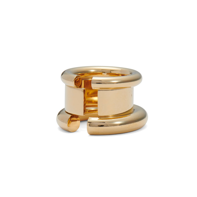 Fracture Ring Set in Gold