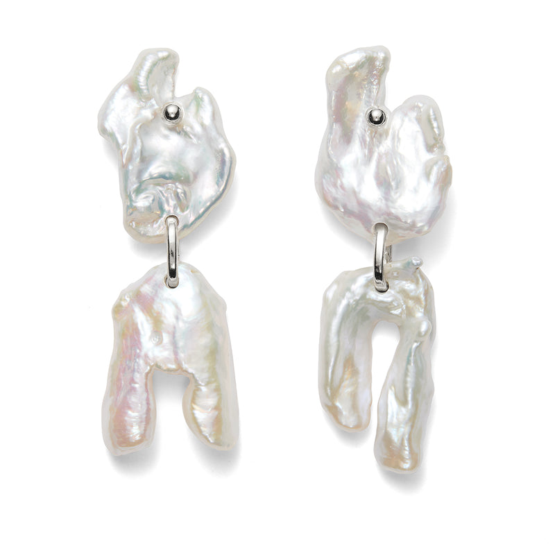 Lady Grey Monument Earring in Silver