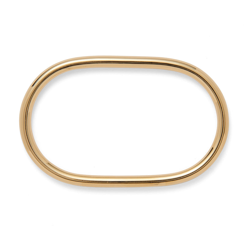 Ovoid Bangle in Gold