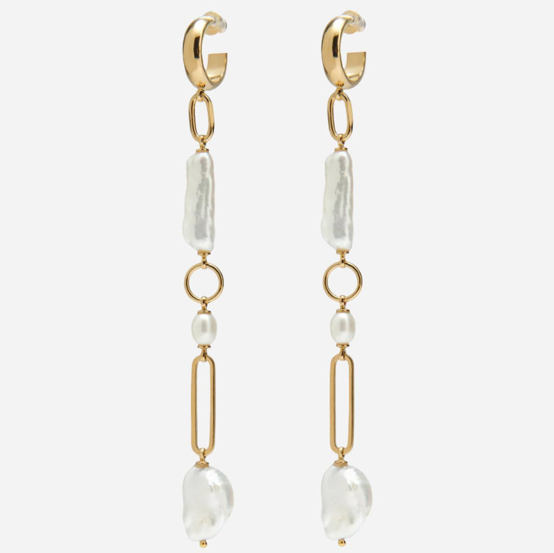 Pearl Collage Earring in Gold