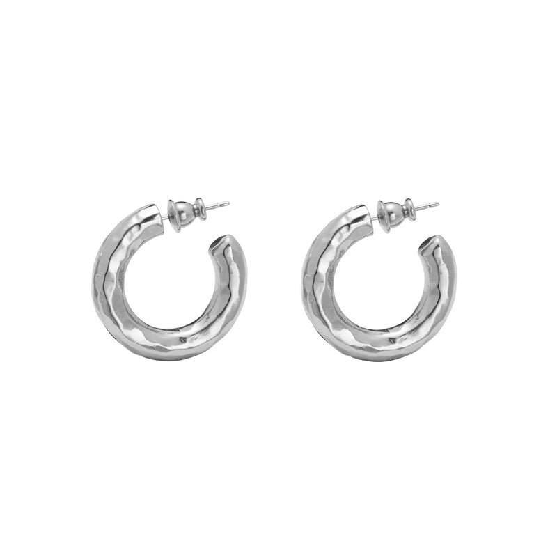 Rayan Hoops in Silver
