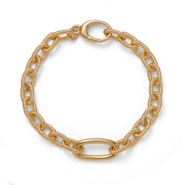 Ridge Bracelet in Gold