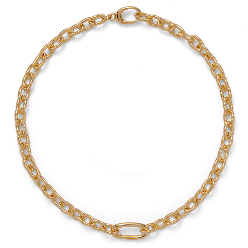 Ridge Necklace in Gold