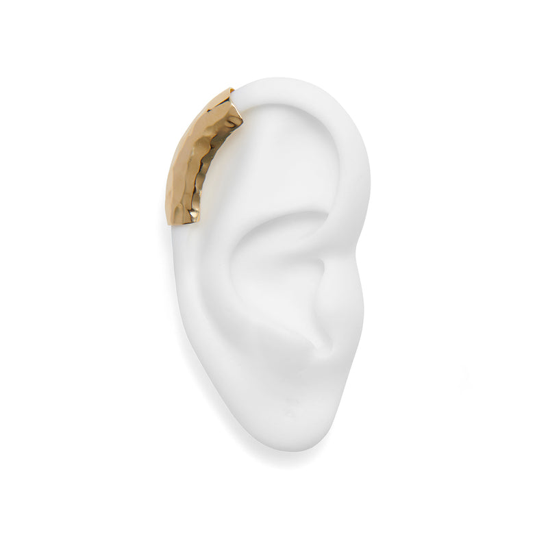 Ripple Helix Ear Cuff in Gold