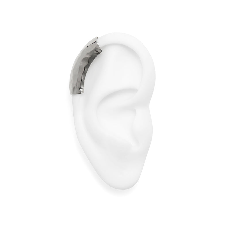 Ripple Helix Ear Cuff in Silver