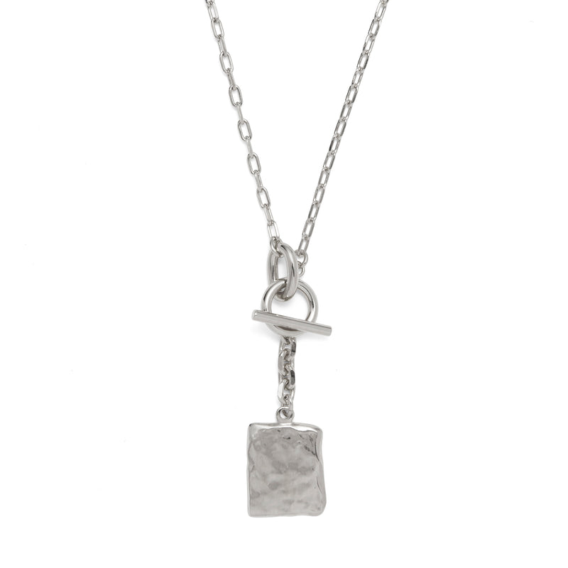 Signet Toggle Necklace in Silver