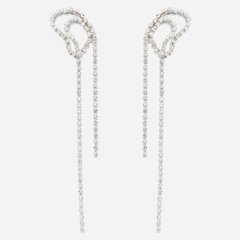 Swirl Earrings in Silver