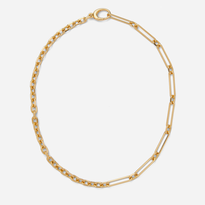 Tandem Necklace in Gold