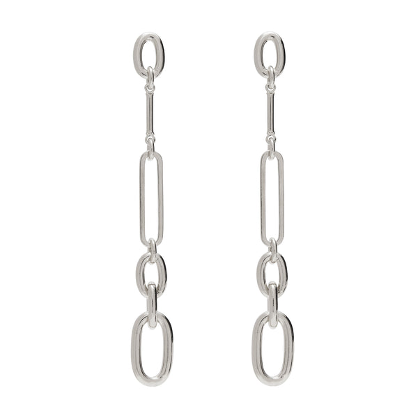 Tidal Earrings in Silver
