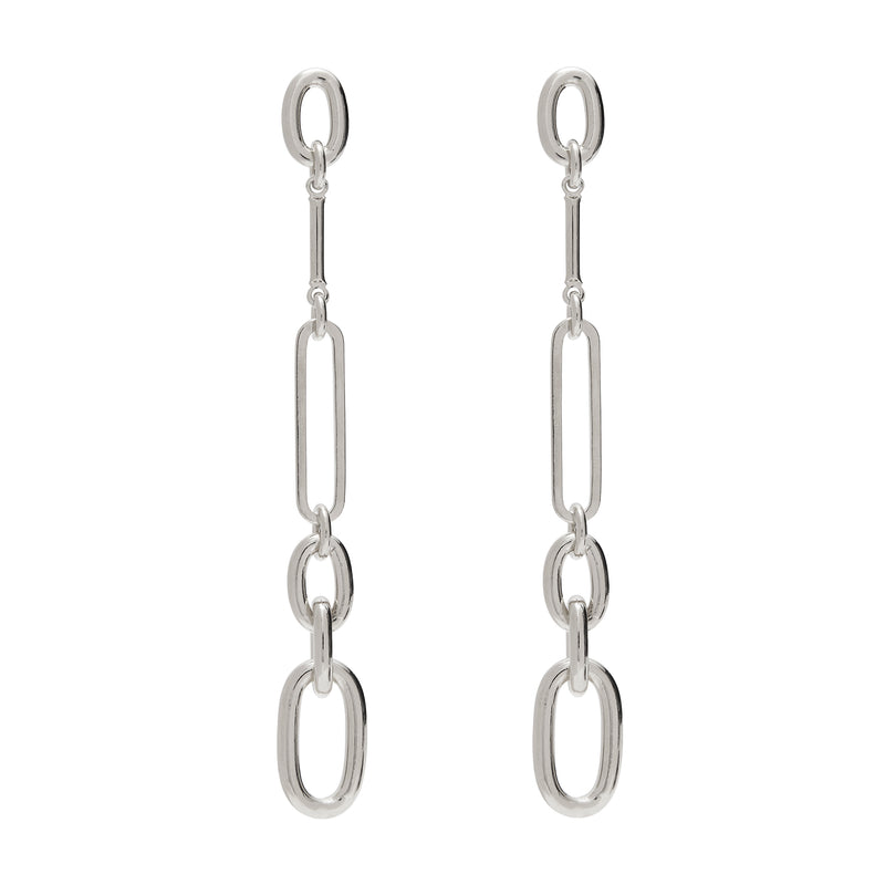 Tidal Earrings in Silver