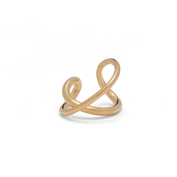 Lady Grey Torsion Ring in Gold