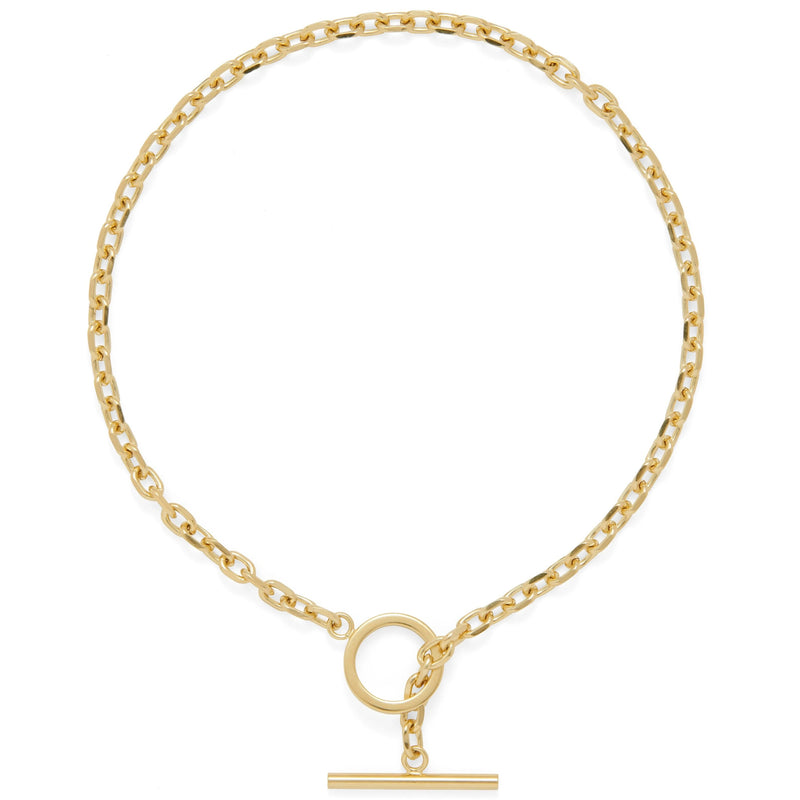 Lady Grey Jewelry Toggle Necklace in Gold
