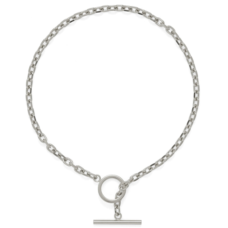 Lady Grey Jewelry Toggle Necklace in Silver