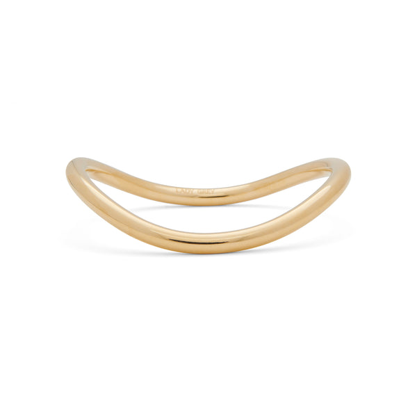 Wave Bangle in Gold