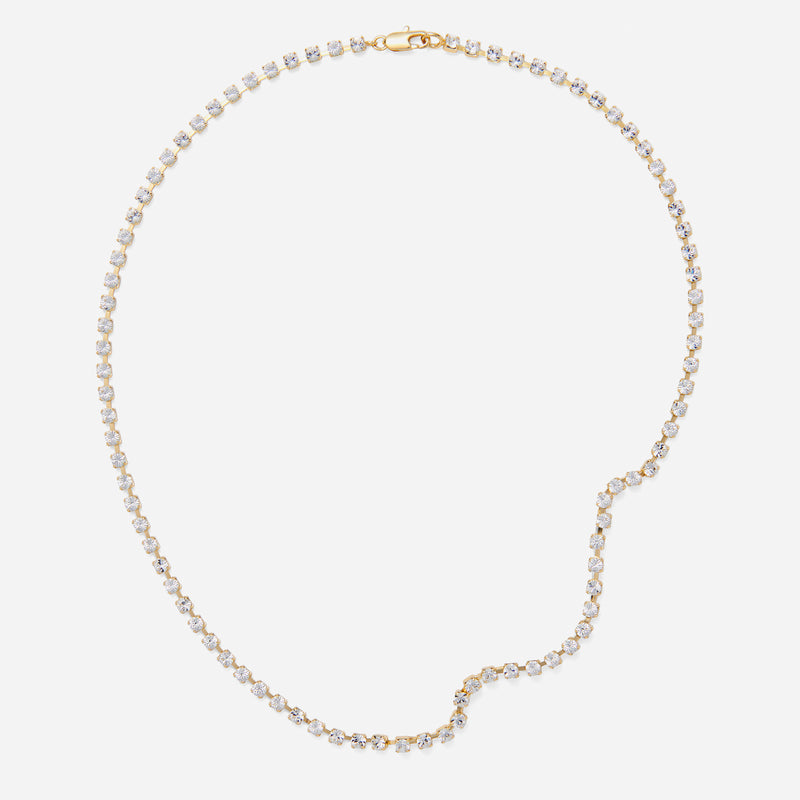 Lady Grey Crystal Tennis Necklace