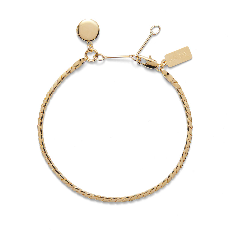 Lady Grey Locket Bracelet in Gold