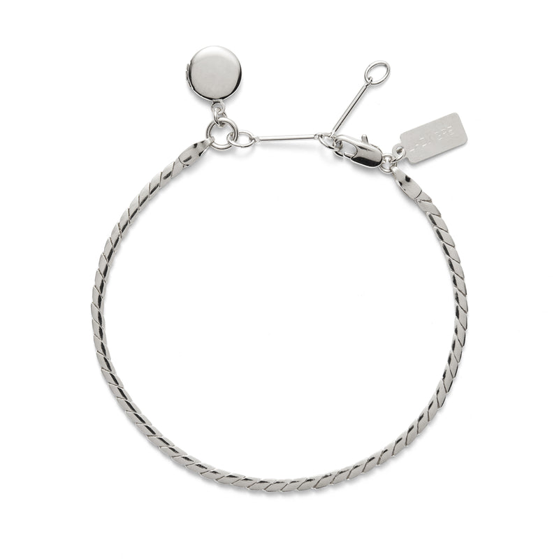 Lady Grey Locket Bracelet in Silver