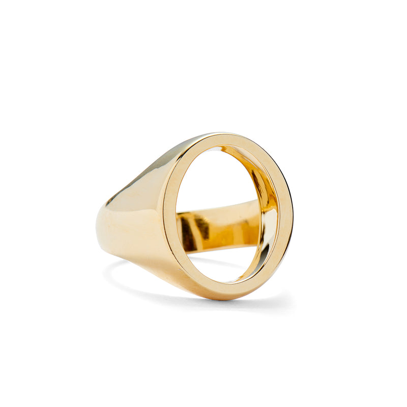 Open Signet Ring in Gold