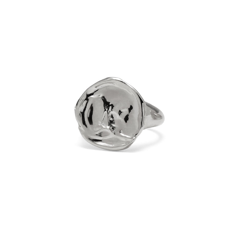Lady Grey Jewelry Palette Signet Ring in Rhodium